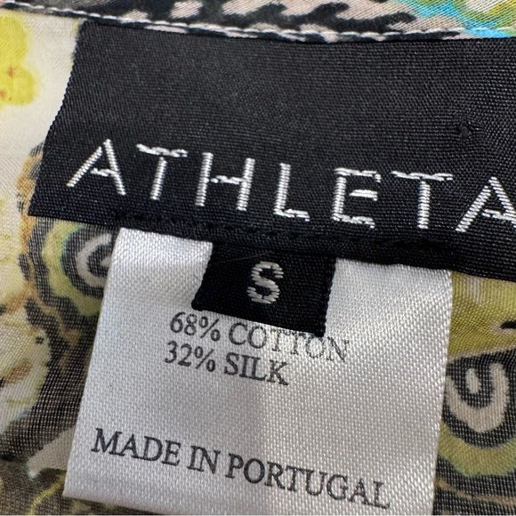 ATHLETA WOMENS DRESS COTTON/SILK  DRAWSTRING WAIST DRESS /BEACH COVER SZ S - Picture 7 of 11